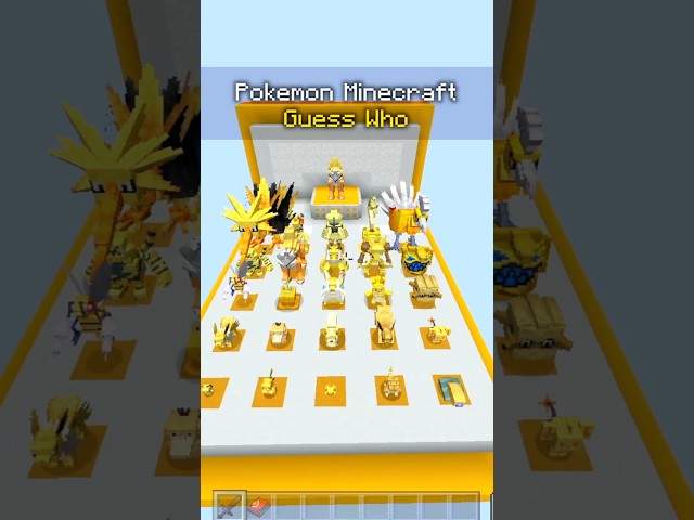 Pokémon Minecraft Guess Who (gold edition)