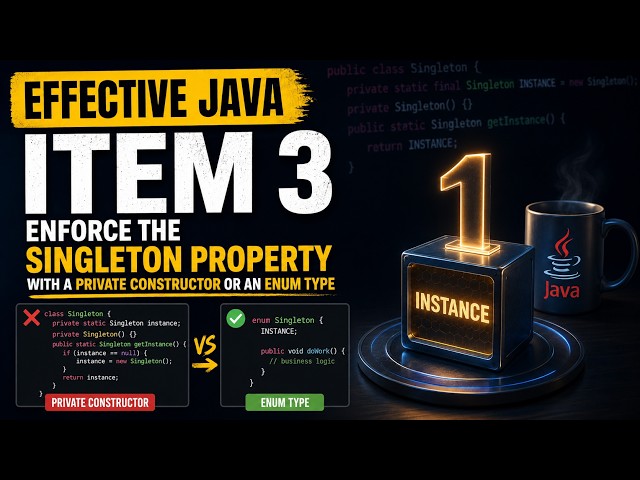 Effective Java Item 3  - Enforce the Singleton