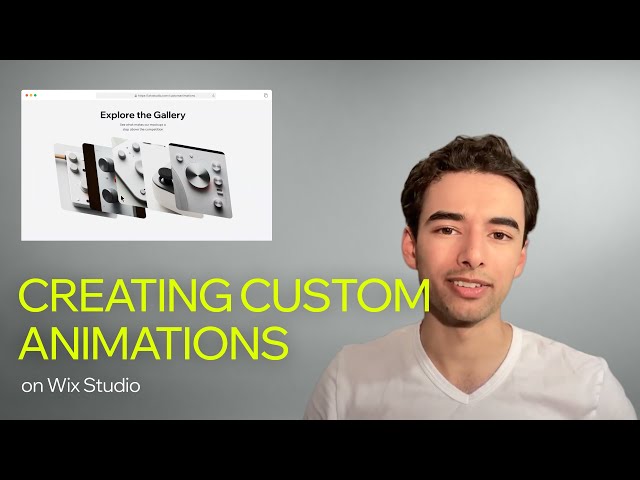 Creating custom animations with no code | Wix Studio