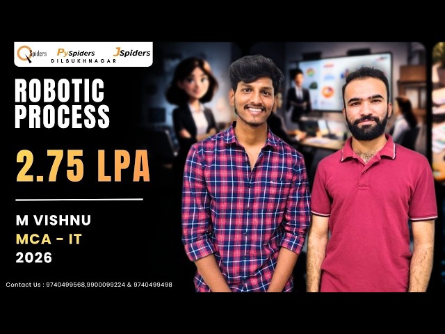A Placement Journey Through Q,J & PySiders Dilsukhnagar | Robotic Process  |