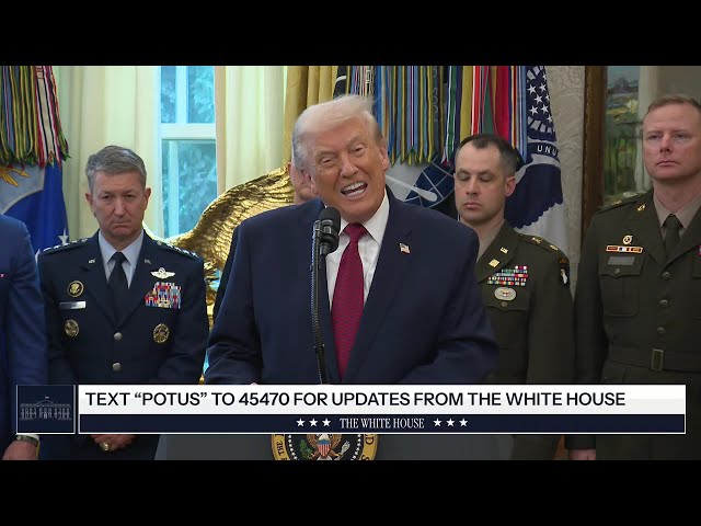 President Trump Participates in a Mexican Border Defense Medal Presentation