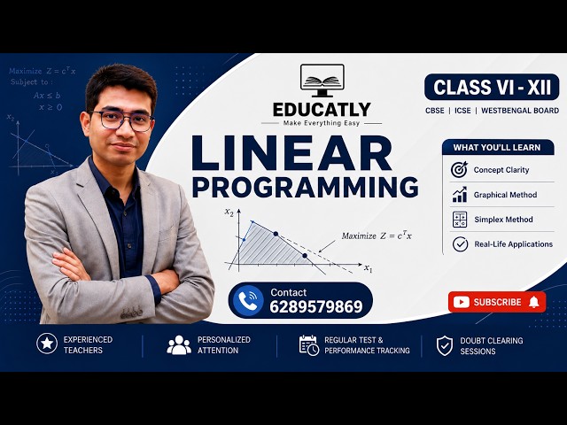 Linear Programming | Class 12 Maths | Complete Concept | CBSE | Educatly