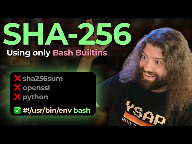 I Implemented SHA-256 Using Only Bash Builtins