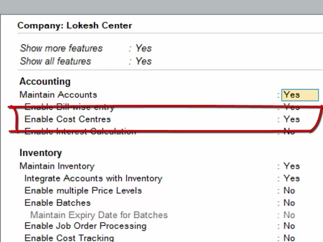How to disable cost center option in Tally Prime in hindi@COMPUTEREXCELSOLUTION #tally