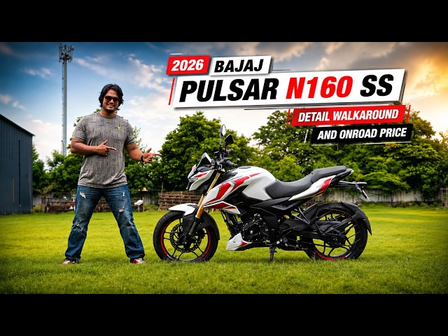 2026 BAJAJ PULSAR N160 SS 🔥 NEW 4-VALVE ENGINE + SMART FEATURES | Full Walkaround & Price