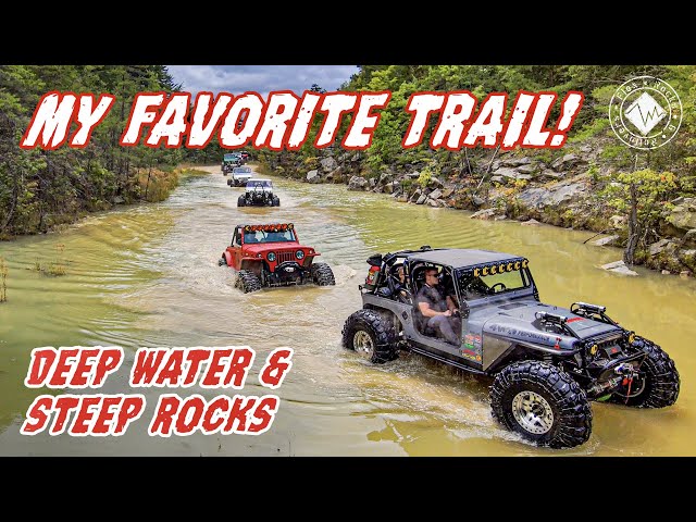 My Favorite Trail! Off-Roading at the Sand Mines | Deep Water and Steep Rocks!