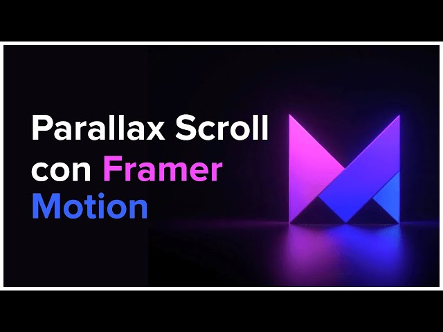 I'll show you how to use Framer Motion to create scrolling animations 📃
