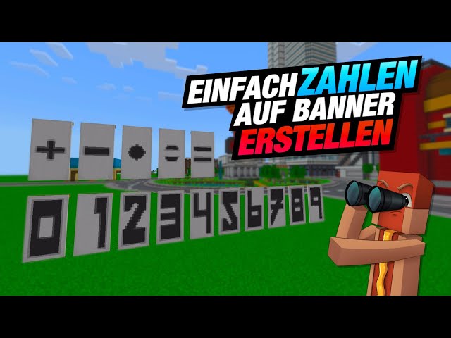So bekommst du Zahlen auf Banner | Minecraft Banner Tutorial [EASY]