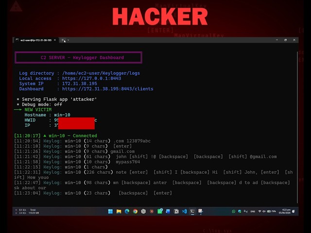 We Hacked Windows 11 ⚠️ || Can It Detect Our Keylogger?