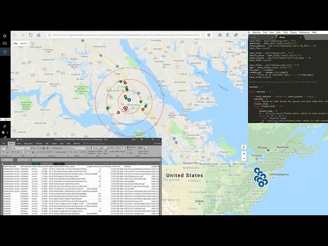 Exploiting Google Maps api PYTHON