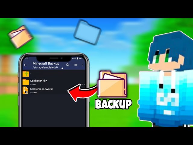 How to Backup Minecraft Pocket Edition Worlds 🔥 (100% Works on Any Android Device)