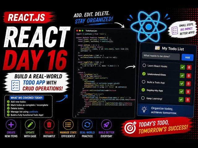 Day 16 - Connecting Redux to React (useSelector & useDispatch)