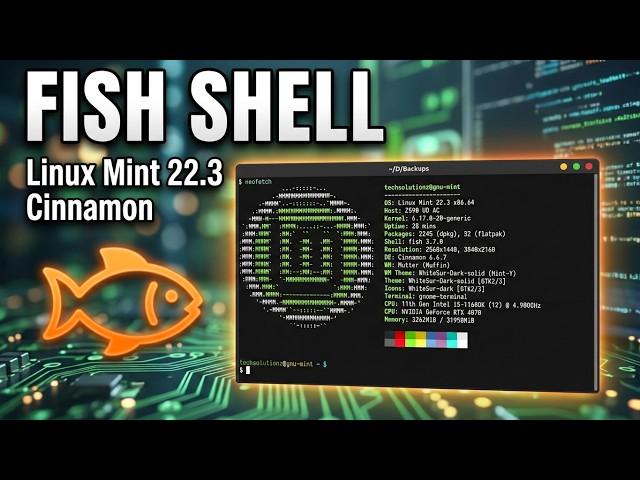 Stop Using Boring bash Terminal! Install Fish Shell on Linux Mint 22.3 Cinnamon