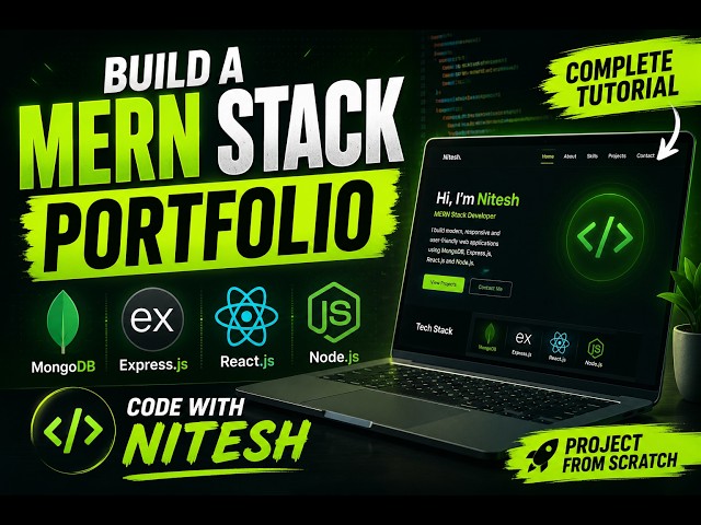MERN Stack Portfolio Website | React.js + Node.js + MongoDB + Express |