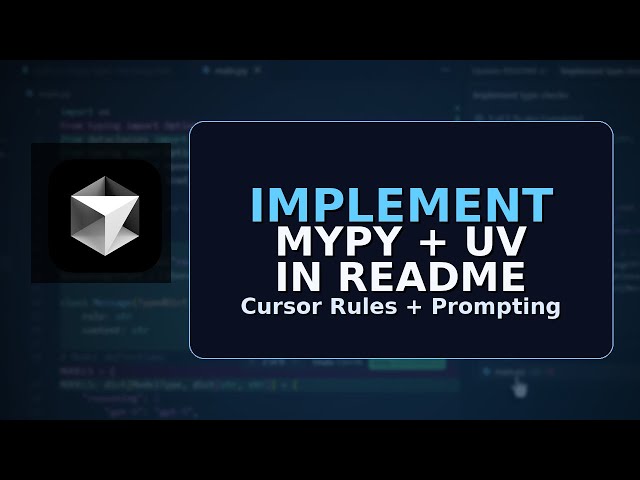 AI Engineering Day 6: Cursor Rules in Action - Mypy Type Implementation & UV Package Workflow