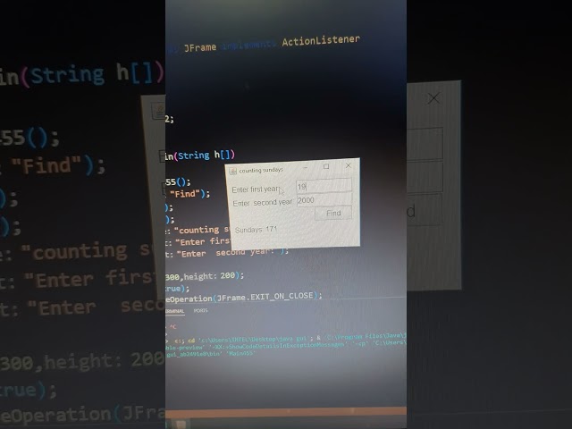 Java | Euler project 'counting sundays' | CodeLearning