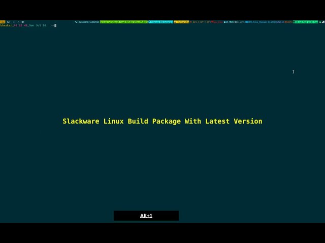 Slackware Linux Package Build With Upstream Version 2026_07_26_03:12:53