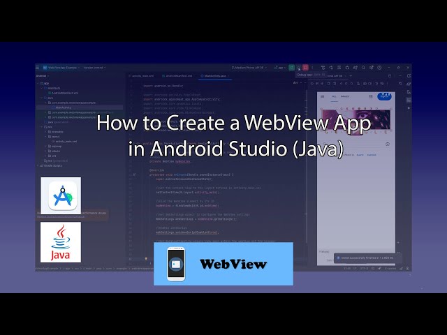 How to Create a WebView App in Android Studio (Java)
