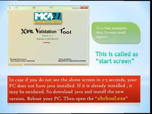 Using MCA XBRL Validation tool - XBRL Flash Tutorial