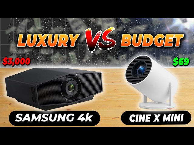 Sony 4K Projector vs $69 SimplifyTech CineX Projector - Can You Really See the Difference?