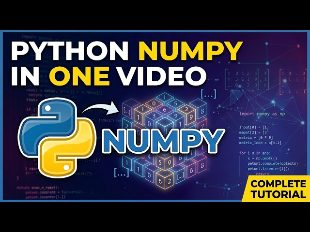 Complete NumPy in Bangla | Learn Python NumPy for Data Analysis in one Video