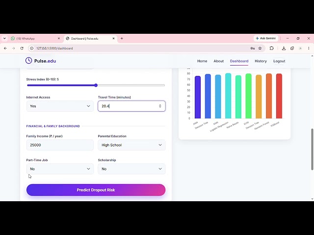 Python student prediction project 