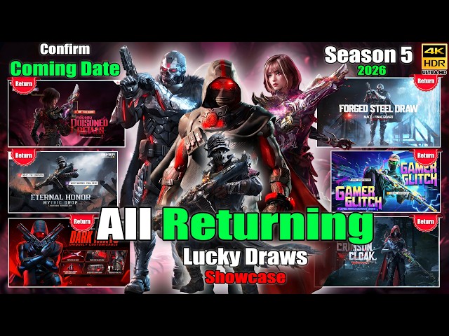 Season 5 All Returning Draws Date 2026 | All Returning Mythic & Legendary Draws Showcase Codm Leaks