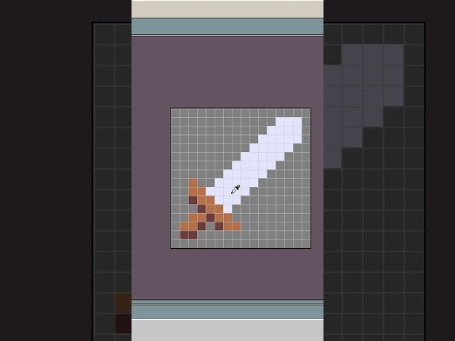 How to Pixel Art in 30s...or less! - Draw a Sword! #gamedev #pixelart #pixelarttutorial