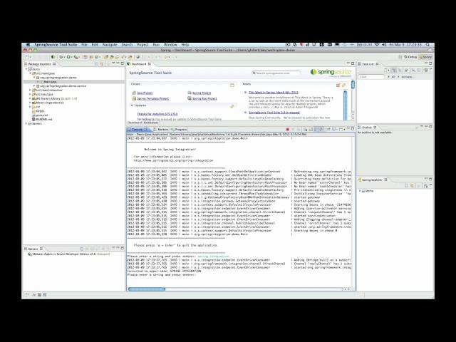 Create Spring Integration Projects with STS