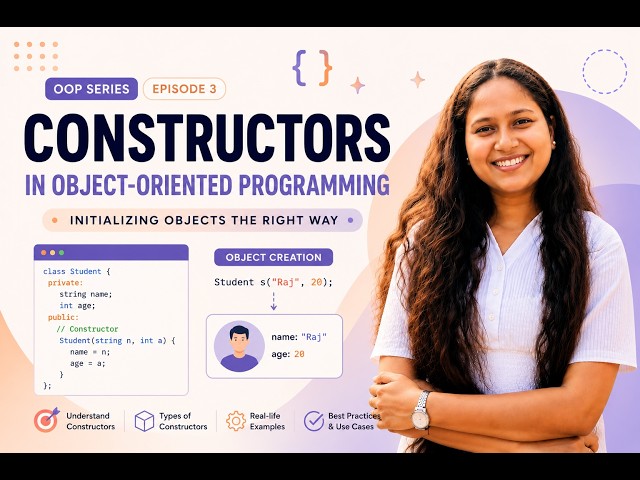 Constructors in Object-Oriented Programming | Beginner Friendly
