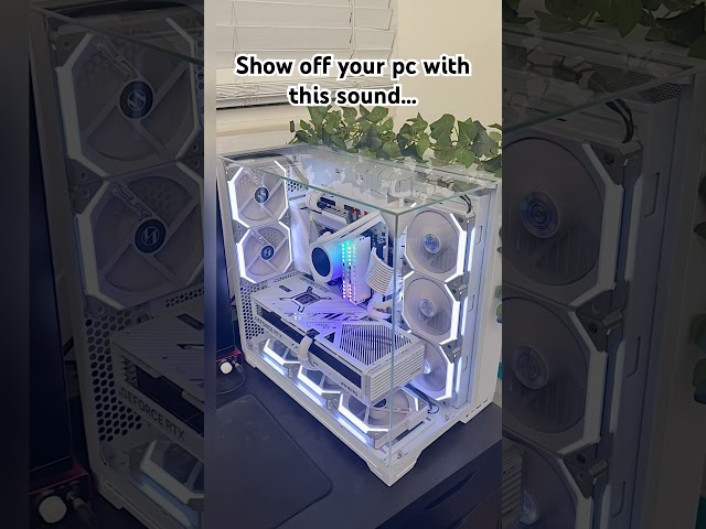 WHITE GAMING PC RTX 4090 | #pcgaming #pcgamer #gaming #gamingpc #rtx5090 #rtx4090