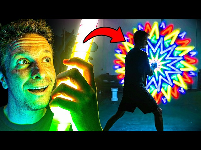 I made a Staff that Paints with Light When I Spin it