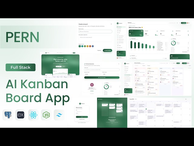 Build a Full-Stack AI Kanban Board App | React, Node.js, Postgres, Gemini & Real-Time Collaboration