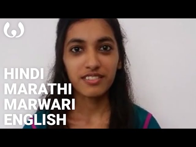 WIKITONGUES: Devika speaking English, Marwadi, Marathi and Hindi