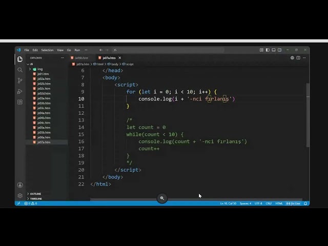 JS Loops (for, while) - 2026-07-18