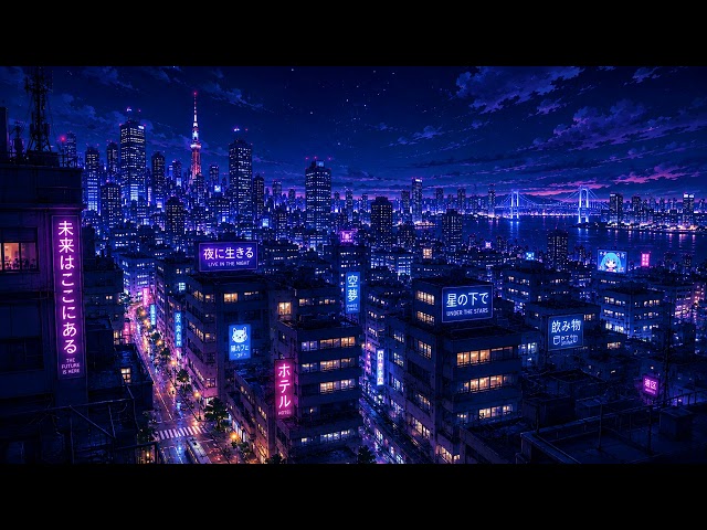 Under the Stars Lofi 🌉🌙 | Chill Beats to Code / Focus