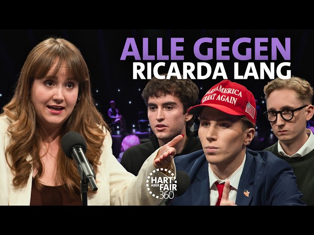 Ricarda Lang gegen 20 anti-grüne Männer I Hart aber fair 360