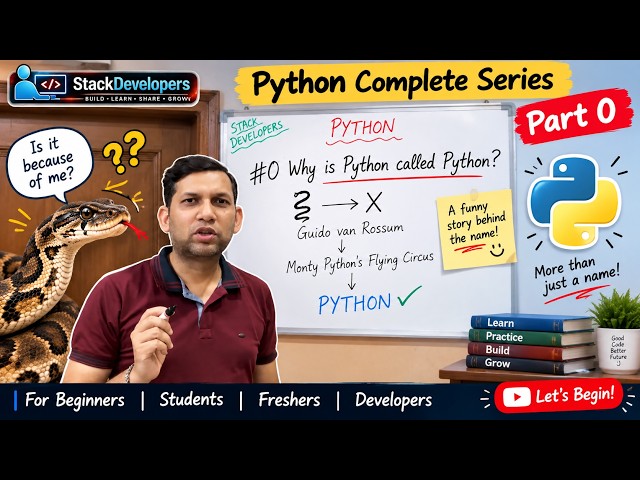 🐍 Python for Beginners #0 | Why Is Python Called Python?