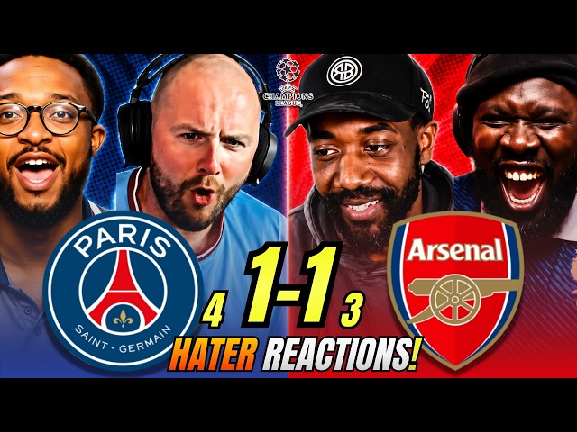 Arsenal’s RIVALS & HATERS reactions to PSG 4-3 Arsenal! Champions League Fan Reactions