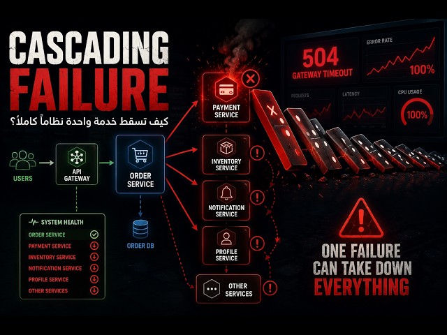 ليه السيستم بيقع كله لما سيرفس واحدة تعطل؟ | كابوس الـ Cascading Failure