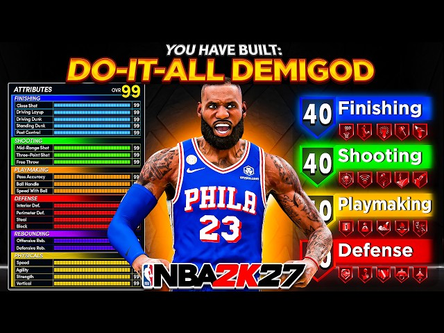 The FIRST EVER 6’8 Build with ZERO WEAKNESSES in NBA 2K27... (Best Build NBA 2K27)