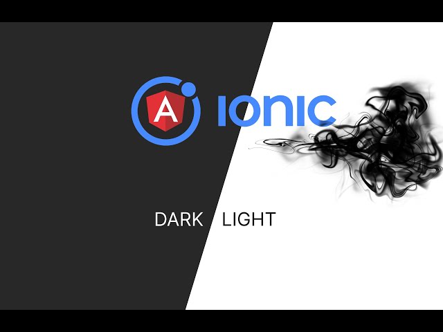 ionic theme switcher  -  dark/light mode