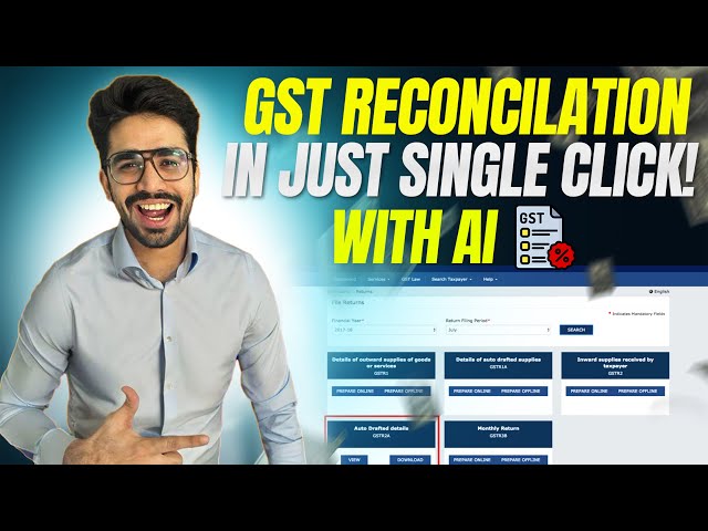How to Automate GST reconciliation with AI | GST reconciliation automation of GSTR 2A, 2B, 1
