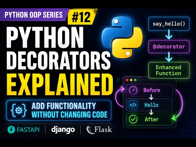 Python Decorators Explained | Python OOP Series #12