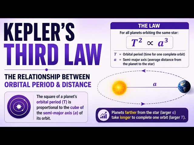Kepler's Third Law | The Relationship Between Orbital Period & Distance | Uplatz