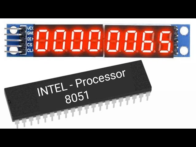 8051 microcontroller - seven segment display #8051microcontroller #8051 