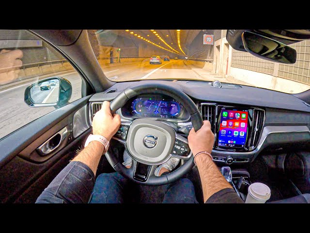 NEW Volvo S60 III Polestar Plug-In 2024 [2.0 T8 455hp] |0-100| POV Test Drive #2027 Joe Black
