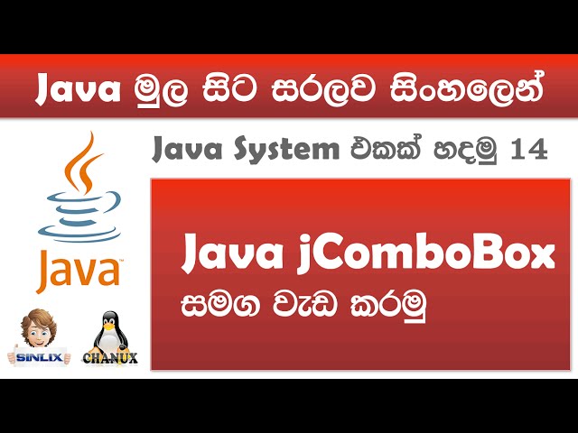 Sinhala Java with Netbeans Lesson 14  by Chanux