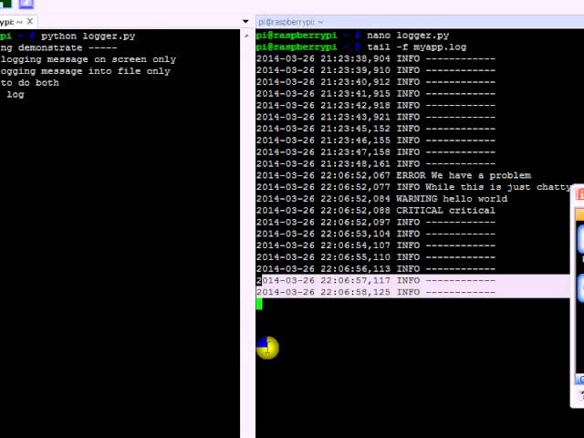python logging module