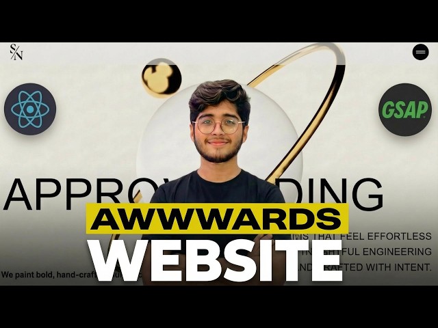 I Built an Award-Winning Website Using React & GSAP | Full Tutorial